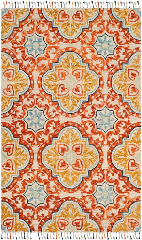 Safavieh Aspen Apn217A Beige / Rust Rugs.