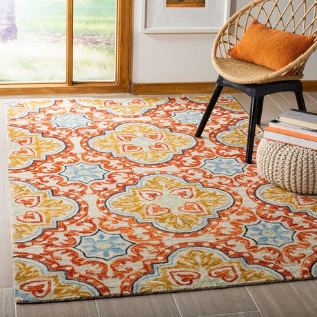 Safavieh Aspen Apn217A Beige / Rust Rugs.