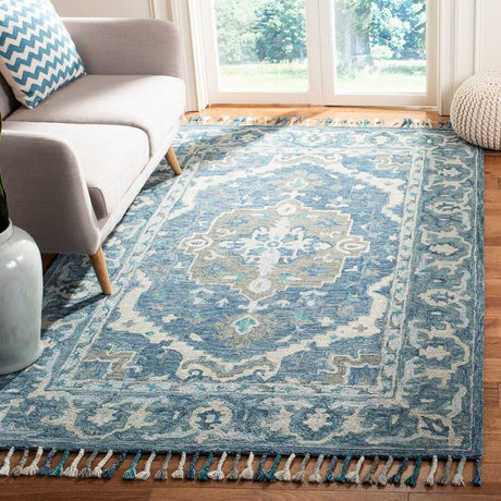 Safavieh Aspen Apn230A Dark Blue/Grey Rug.