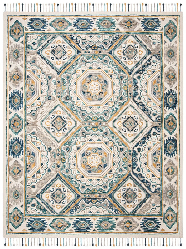 Safavieh Aspen Apn251A Ivory/Charcoal Rug.