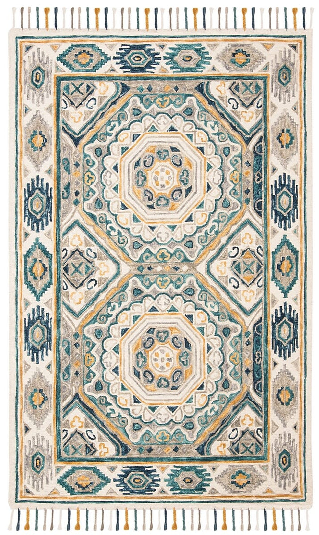 Safavieh Aspen Apn251A Ivory/Charcoal Rug.