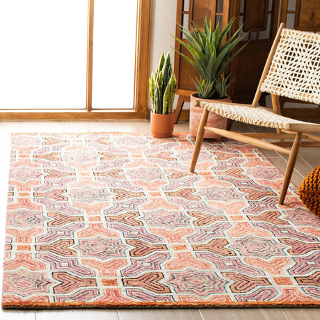 Safavieh Aspen Apn260U Pink/Orange Rugs.