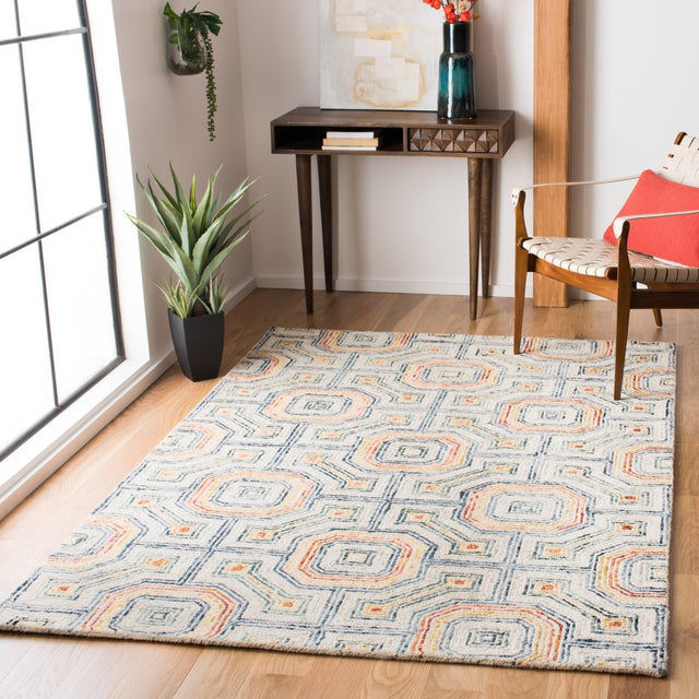 Safavieh Aspen Apn264M Ivory/Blue Rugs.