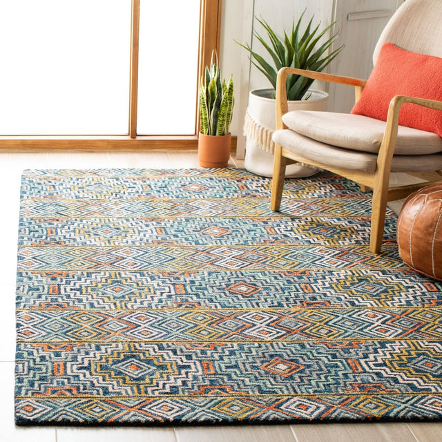 Safavieh Aspen Apn273M Blue/Gold Rugs.