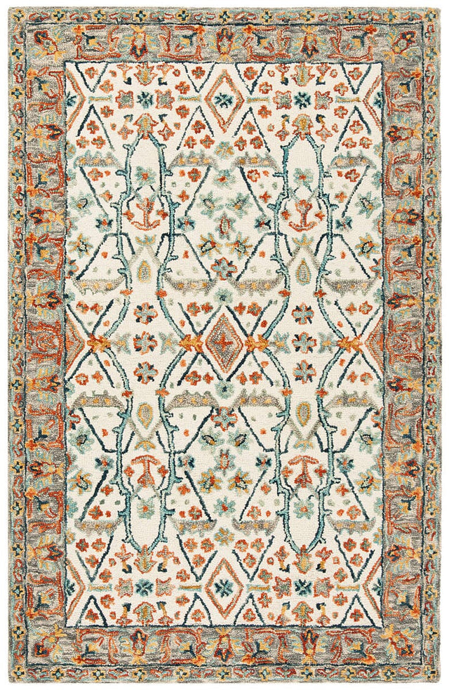 Safavieh Aspen Apn308A Ivory / Blue Rugs.