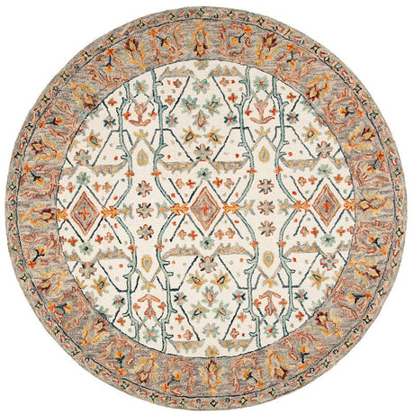 Safavieh Aspen Apn308A Ivory / Blue Rugs.