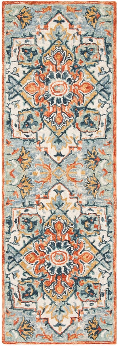 Safavieh Aspen Apn312A Blue / Rust Rugs.