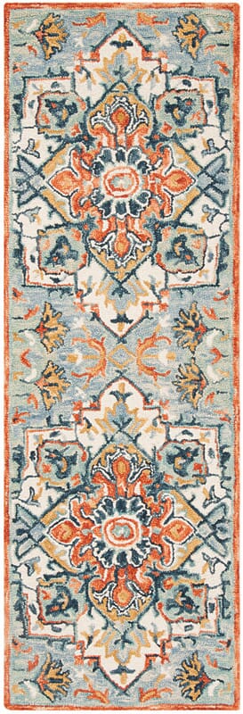 Safavieh Aspen Apn312A Blue / Rust Rugs.