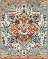 Safavieh Aspen Apn312A Blue / Rust Rugs.