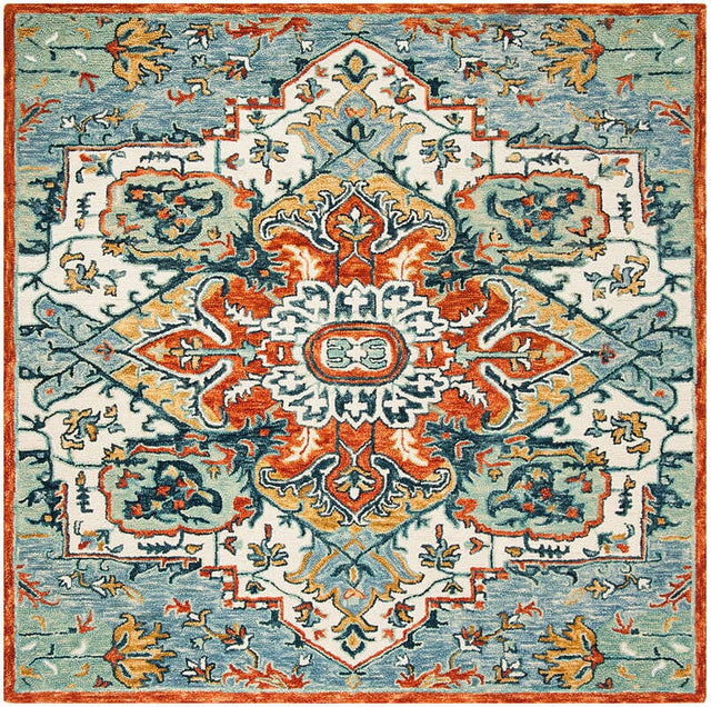 Safavieh Aspen Apn312A Blue / Rust Rugs.