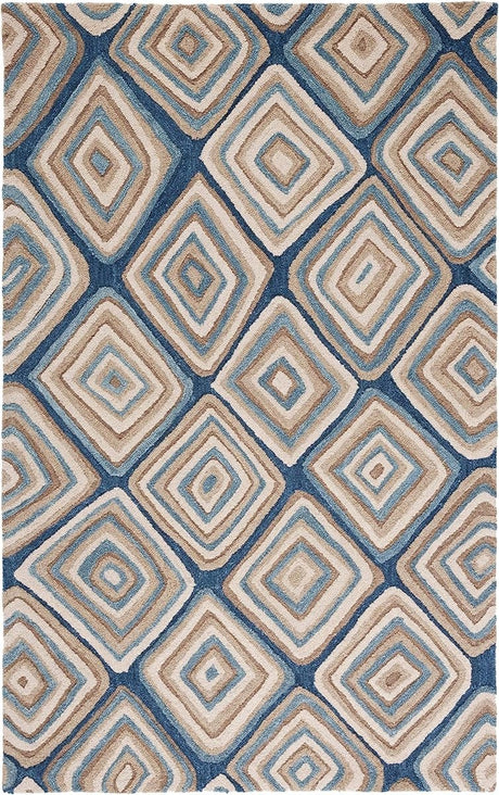Safavieh Aspen Apn350M Blue/Beige Rug.