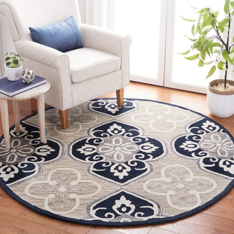 Safavieh Aspen Apn351M Blue/Ivory Rug.