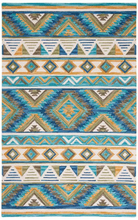 Safavieh Aspen Apn352M Blue/Yellow Rug.