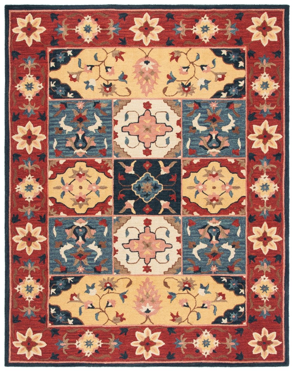 Safavieh Aspen Apn402Q Red/Gold Rugs.