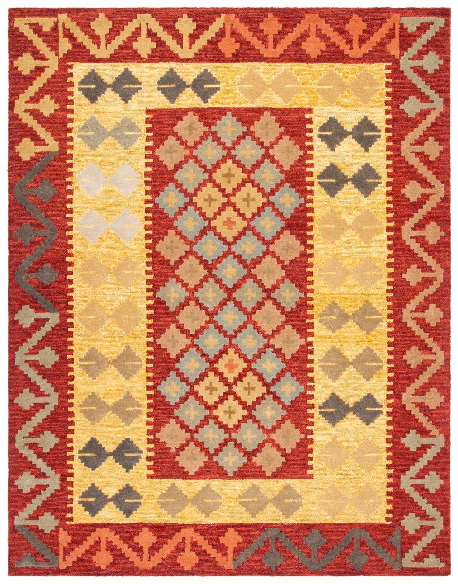Safavieh Aspen Apn403Q Red/Gold Rugs.