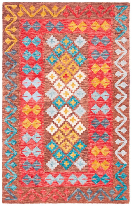 Safavieh Aspen Apn403T Brown/Red Rugs.