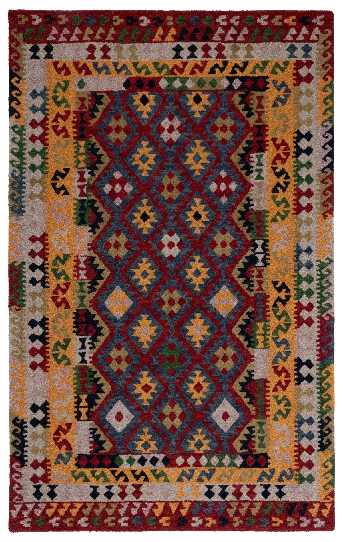 Safavieh Aspen 4'-0" x 6'-0" Rug in Red / Yellow