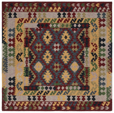 Safavieh Aspen 7'-0" x 7'-0" Rug in Red / Yellow