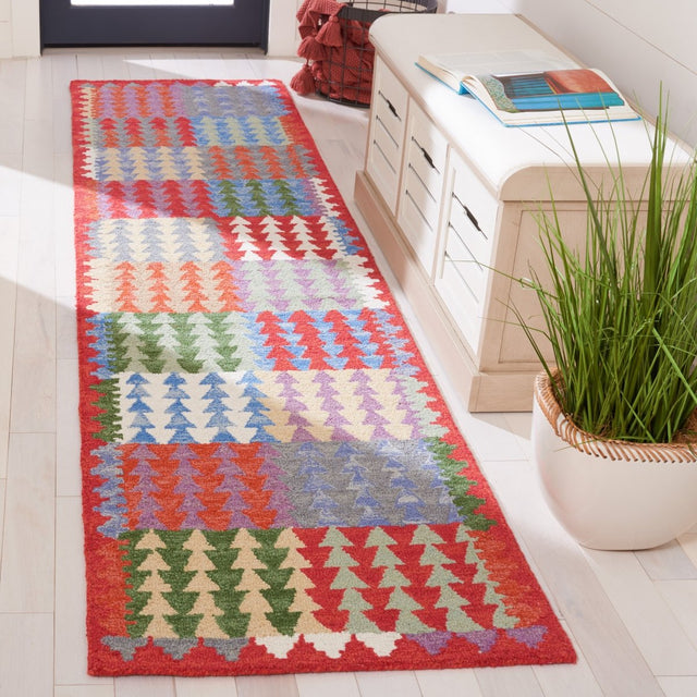 Safavieh Aspen Apn411Q Red/Blue Rug.