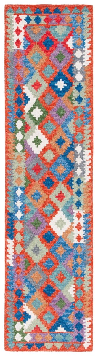 Safavieh Aspen Apn416P Orange/Blue Rug.