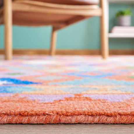Safavieh Aspen Apn416P Orange/Blue Rug.