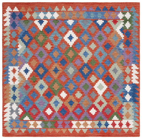 Safavieh Aspen Apn416P Orange/Blue Rug.