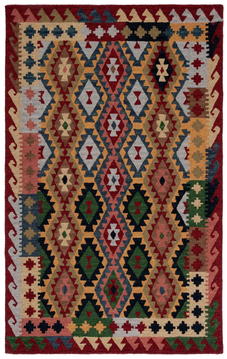 Safavieh Aspen 4'-0" x 6'-0" Rug in Red / Green