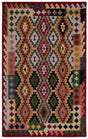 Safavieh Aspen 4'-0" x 6'-0" Rug in Red / Green