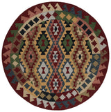 Safavieh Aspen 7'-0" x 7'-0" Rug in Red / Green