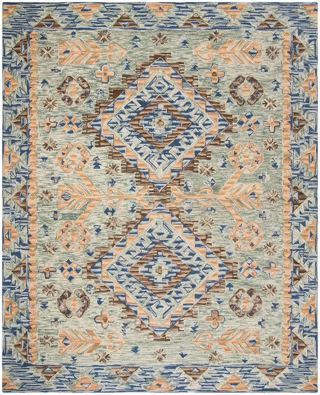 Safavieh Aspen Apn504A Blue / Beige Rugs.