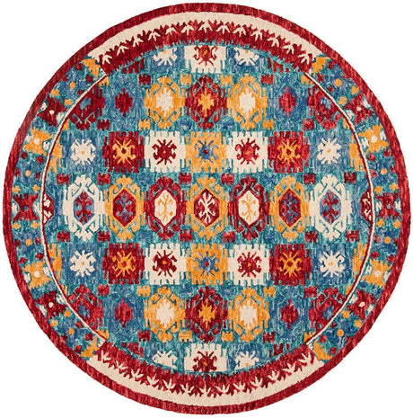 Safavieh Aspen Apn505A Blue / Red Rugs.