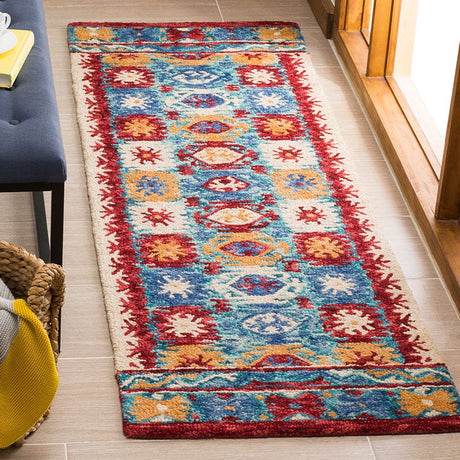 Safavieh Aspen Apn505A Blue / Red Rugs.