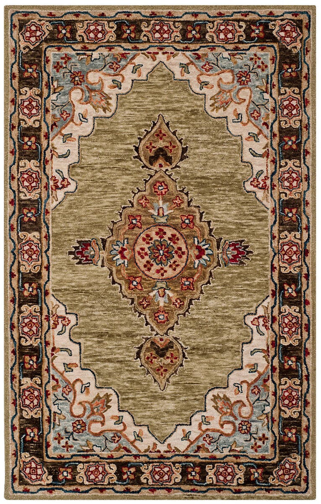 Safavieh Aspen Apn506A Sage / Brown Rugs.