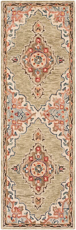 Safavieh Aspen Apn506A Sage / Brown Rugs.