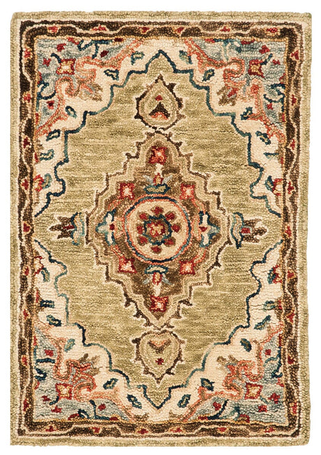 Safavieh Aspen Apn506A Sage / Brown Rugs.