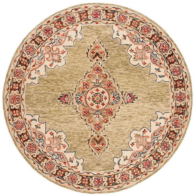 Safavieh Aspen Apn506A Sage / Brown Rugs.