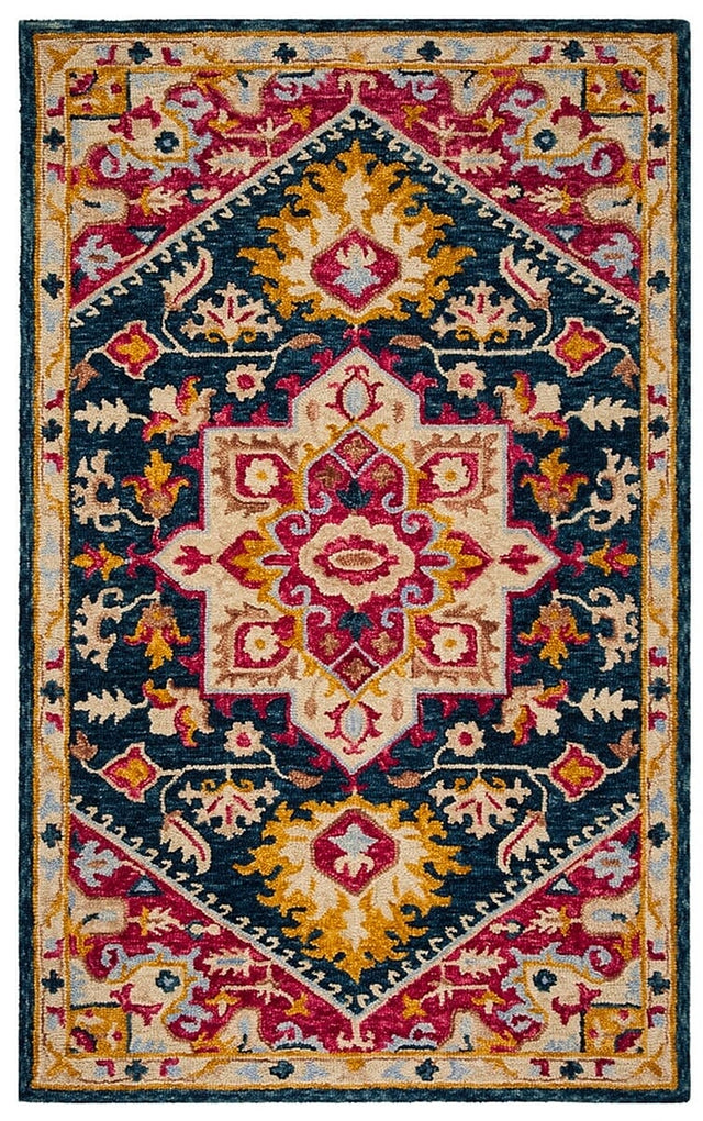 Safavieh Aspen Apn513N Navy / Fuchsia Rugs.