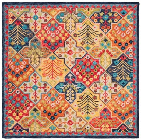 Safavieh Aspen Apn514M Blue / Orange Rugs.