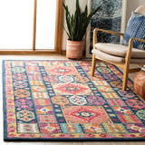 Safavieh Aspen Apn518M Blue/Red Rug.