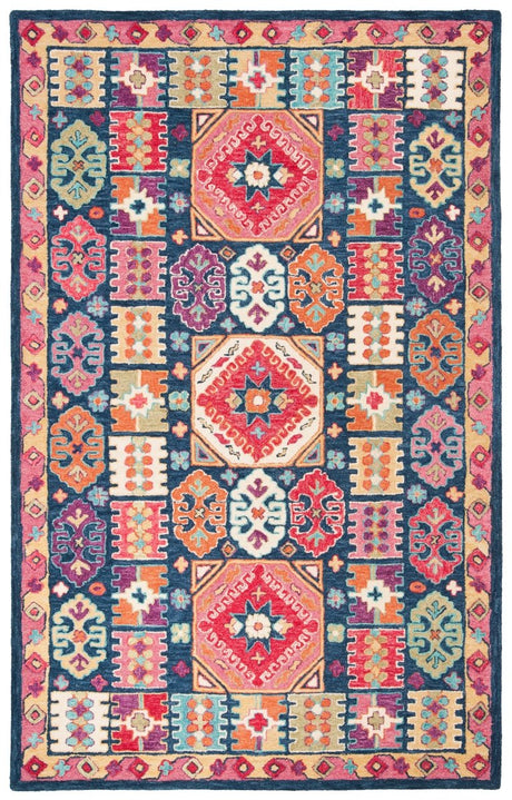 Safavieh Aspen Apn518M Blue/Red Rug.