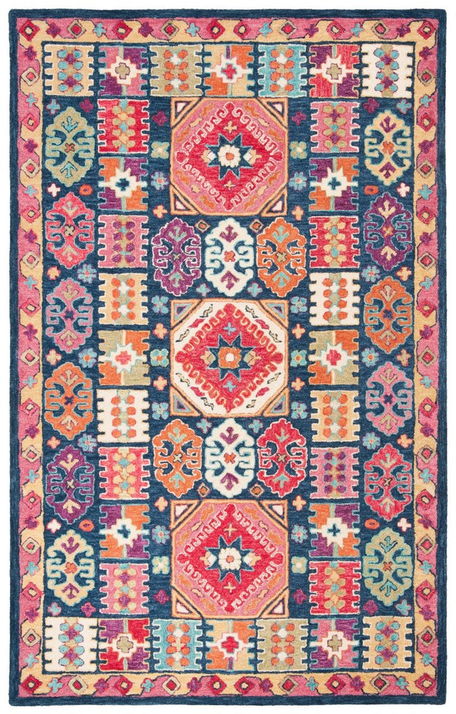 Safavieh Aspen Apn518M Blue/Red Rug.