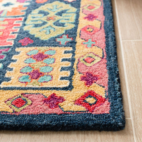 Safavieh Aspen Apn518M Blue/Red Rug.