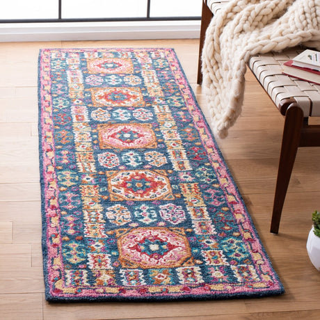 Safavieh Aspen Apn518M Blue/Red Rug.