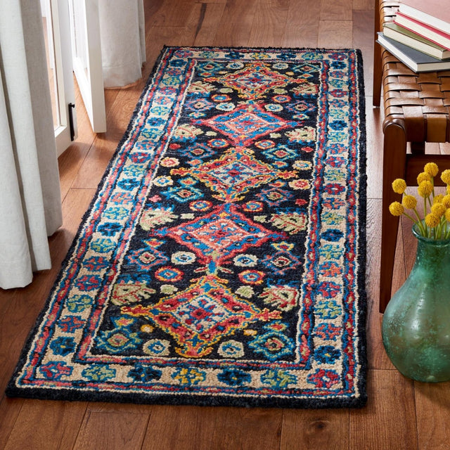 Safavieh Aspen Apn521H Charcoal/Blue Rug.