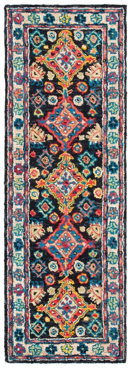 Safavieh Aspen Apn521H Charcoal/Blue Rug.