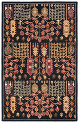 Safavieh Aspen Apn522Z Black/Red Rug.