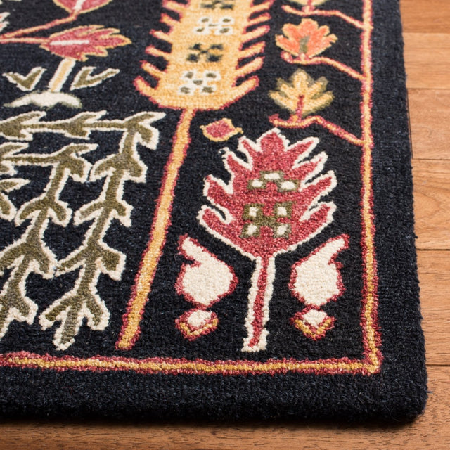 Safavieh Aspen Apn522Z Black/Red Rug.