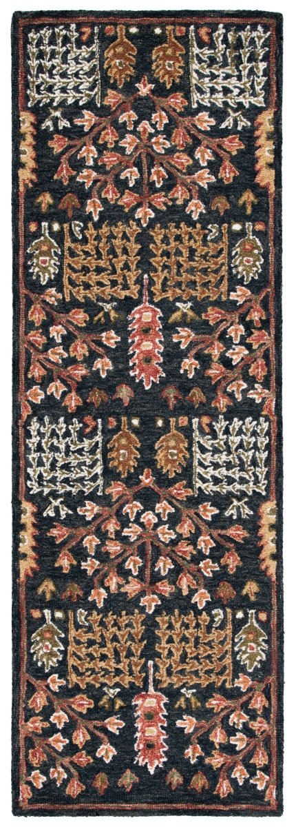 Safavieh Aspen Apn522Z Black/Red Rug.