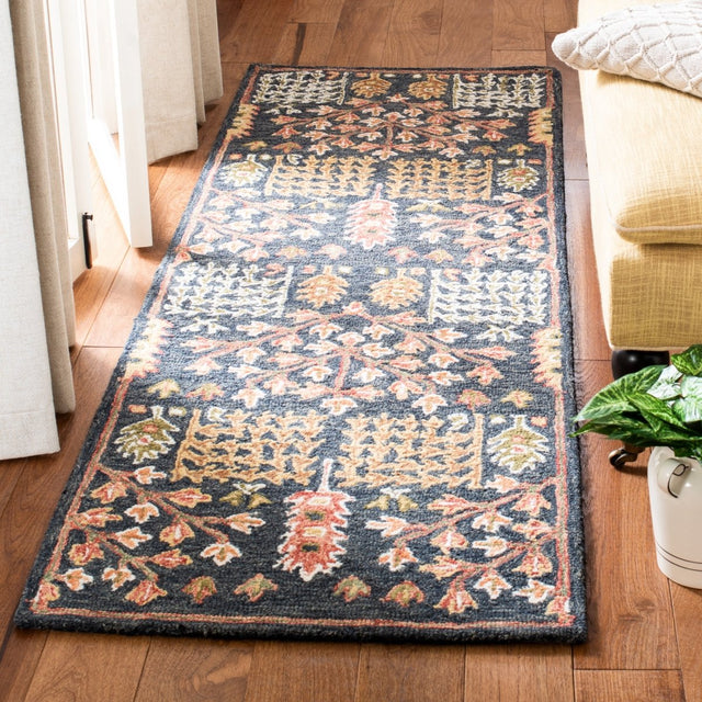 Safavieh Aspen Apn522Z Black/Red Rug.