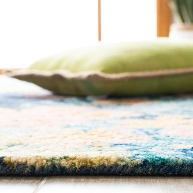 Safavieh Aspen Apn524N Blue/Pink Rug.